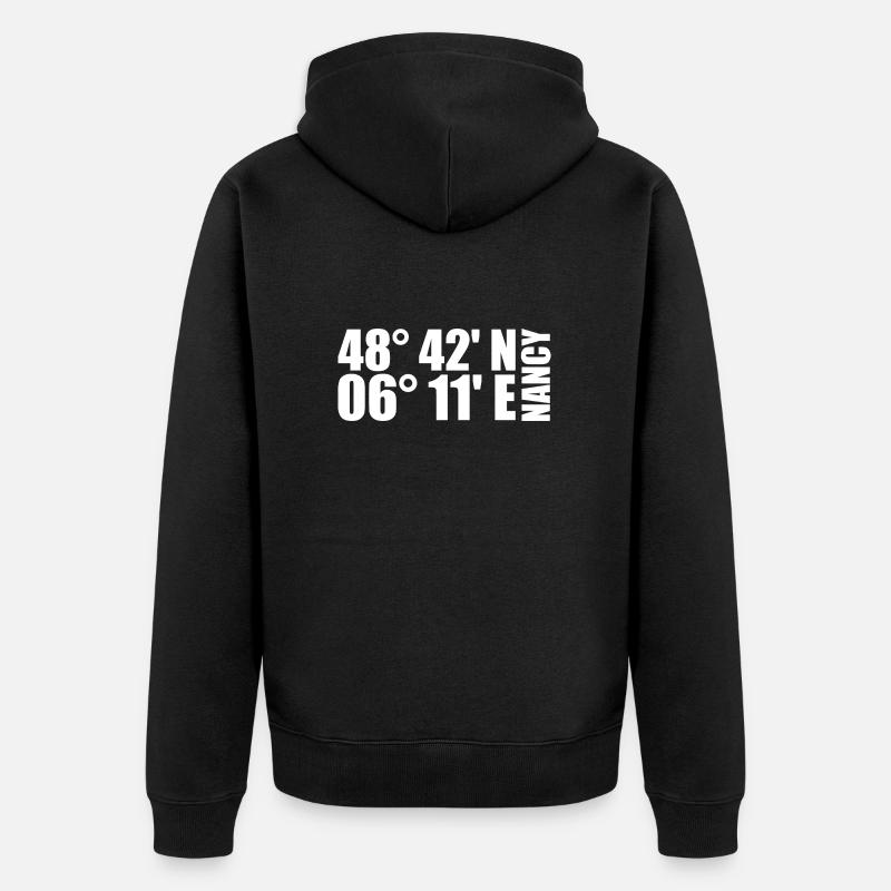 Coordonnées Nancy - Veste à capuche bio Premium Unisexe - noir