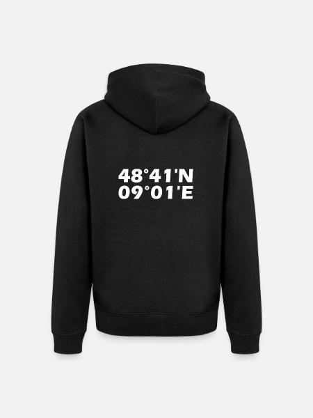 Böblingen coordinates - Unisex Premium Organic Zip Hoodie - black