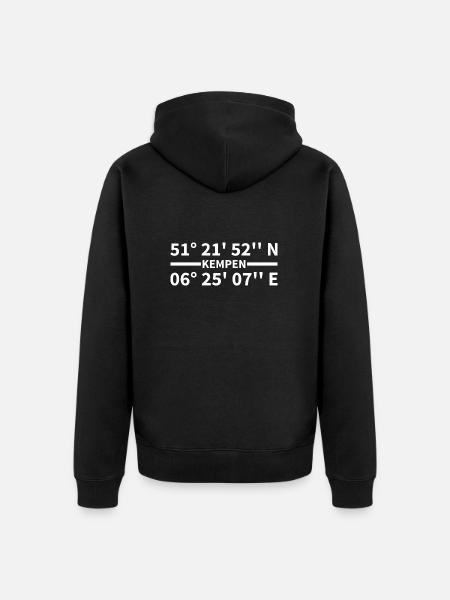 Kempen coordinates - Unisex Premium Organic Zip Hoodie - black
