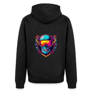 Ski Masque de ski Skull - Veste à capuche bio Premium Unisexe - noir - Dos - Nico (187cm)