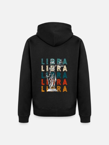 Zodiac Astro Characteristics - Unisex Premium Organic Zip Hoodie - black