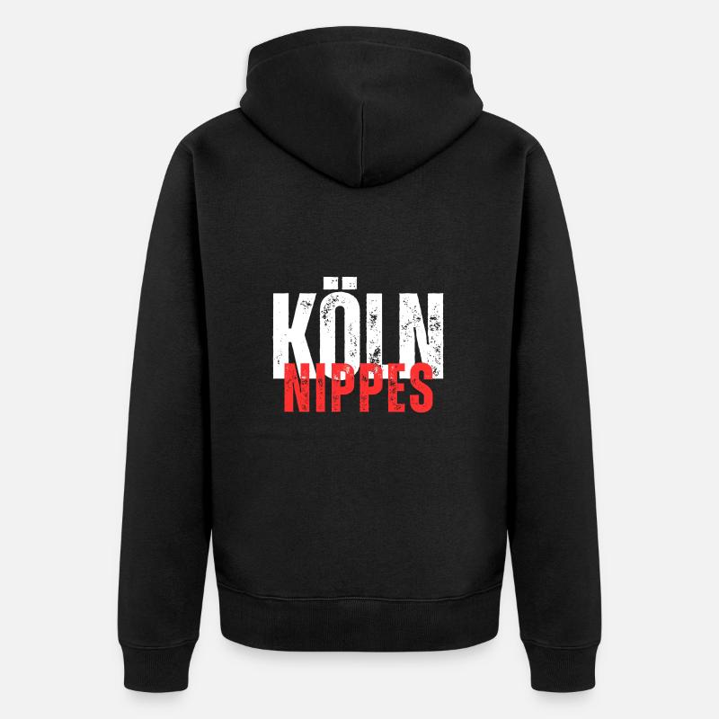 Nippes blanc rouge - Veste à capuche bio Premium Unisexe - noir