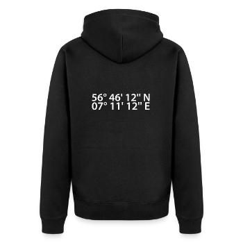 Coordonnées de Sankt Augustin - Veste à capuche bio Premium Unisexe - noir - Dos - Nico (187cm)