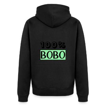 CHRISTMAS. YEAR. ANNIVERSARY. RETIREMENT. DAD. MAMAM. - Unisex Premium Organic Zip Hoodie - black - Back - Nico (187cm)