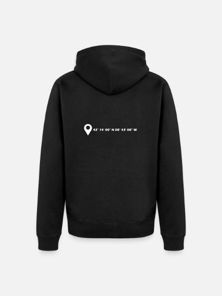 Vigo coordinates - Unisex Premium Organic Zip Hoodie - black