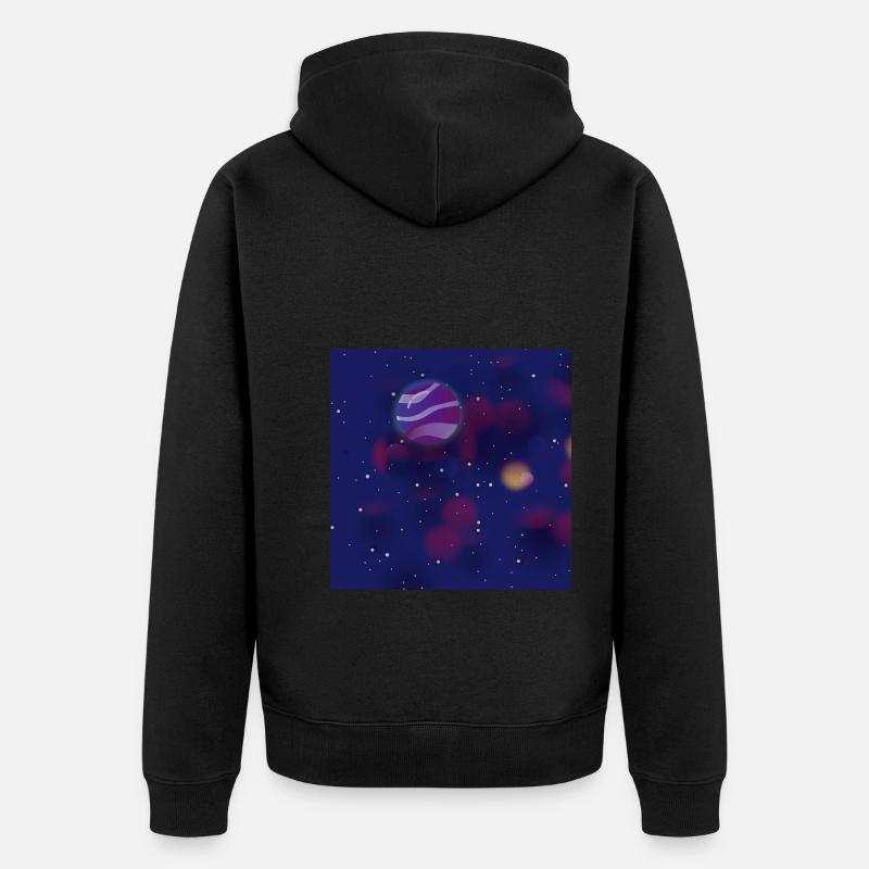 Mars - Veste à capuche bio Premium Unisexe - noir