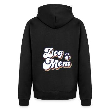 Maman chien - Veste à capuche bio Premium Unisexe - noir - Dos - Nico (187cm)