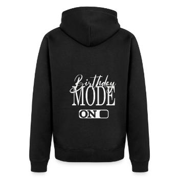 MODE ANNIVERSAIRE ACTIVÉ - Veste à capuche bio Premium Unisexe - noir - Dos - Nico (187cm)