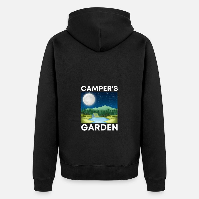 Jardin des campeurs - Veste à capuche bio Premium Unisexe - noir