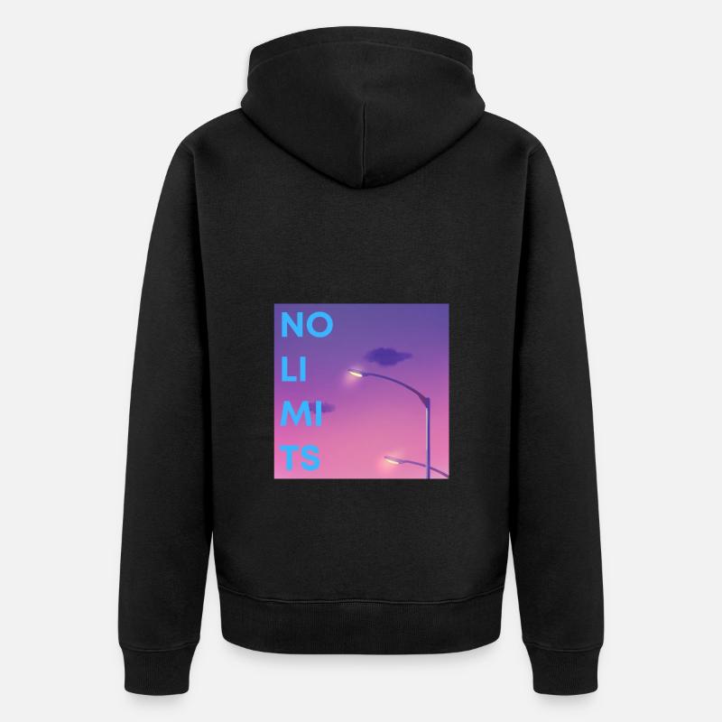 Aucune limite - Veste à capuche bio Premium Unisexe - noir