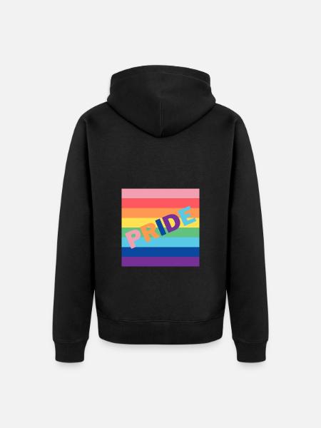 Pride - Unisex Premium Organic Zip Hoodie - black
