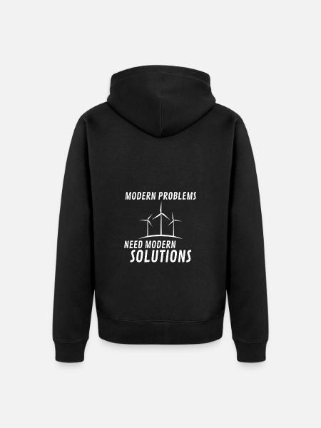 Modern Problems - Unisex Premium Bio Zip Hoodie - Schwarz