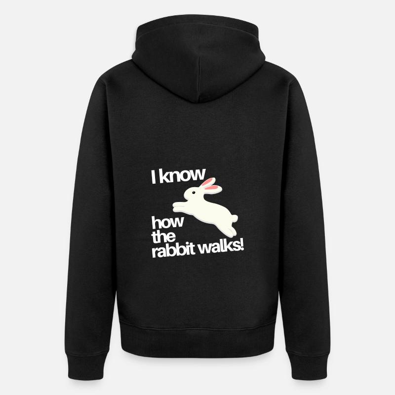Le Lapin - Veste à capuche bio Premium Unisexe - noir