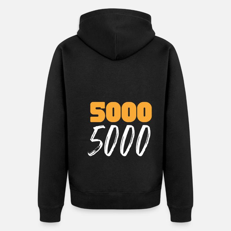 5000 - Unisex Premium Bio Zip Hoodie - Schwarz