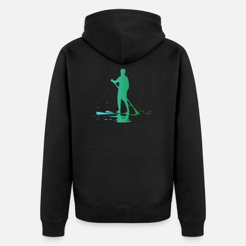 Stand up Paddle - Veste à capuche bio Premium Unisexe - noir