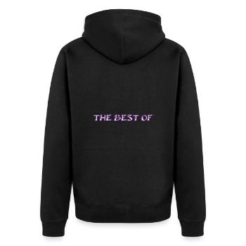 MAÎTRESSE. MAITRE. MERCI. MERCI MAÎTRESSE. MAITRE - Veste à capuche bio Premium Unisexe - noir - Dos - Nico (187cm)