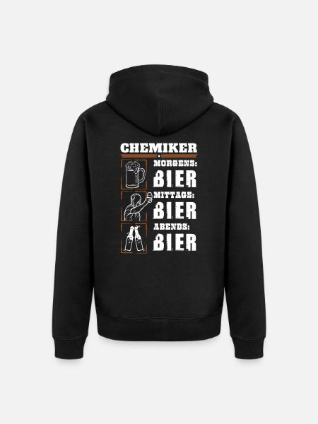 Mon quotidien de chimiste - Veste à capuche bio Premium Unisexe - noir