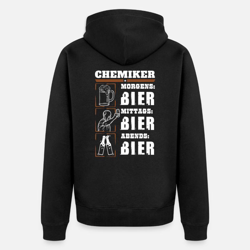 Mon quotidien de chimiste - Veste à capuche bio Premium Unisexe - noir