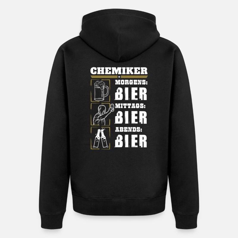 Mon quotidien de chimiste - Veste à capuche bio Premium Unisexe - noir