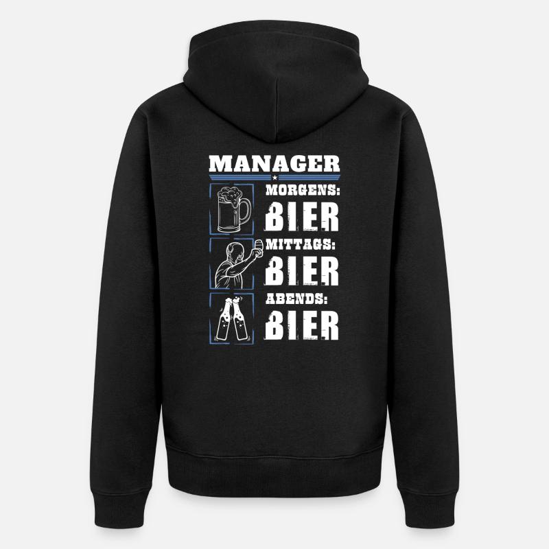 Mon quotidien de manager - Veste à capuche bio Premium Unisexe - noir