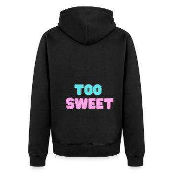 Trop Mignon Mignon Souris Cadeaux Petite Amie Soeur - Veste à capuche bio Premium Unisexe - noir - Dos - Nico (187cm)