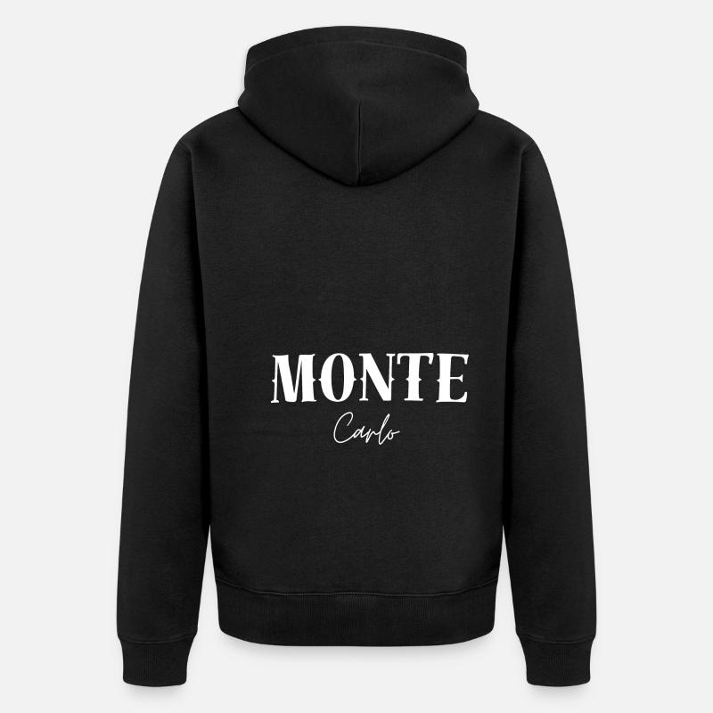 Monte Carlo - Unisex Premium Bio Zip Hoodie - Schwarz