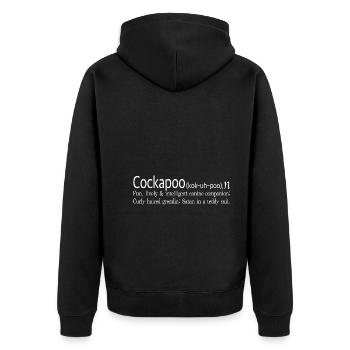 Cockapoo - Veste à capuche bio Premium Unisexe - noir - Dos - Nico (187cm)