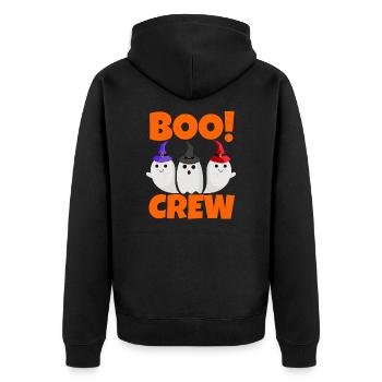 Boo Crew - Veste à capuche bio Premium Unisexe - noir - Dos - Nico (187cm)