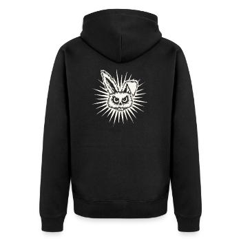 Rrrabbit - Veste à capuche bio Premium Unisexe - noir - Dos - Nico (187cm)
