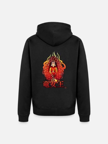 Queen of Dragons - Unisex Premium Organic Zip Hoodie - black