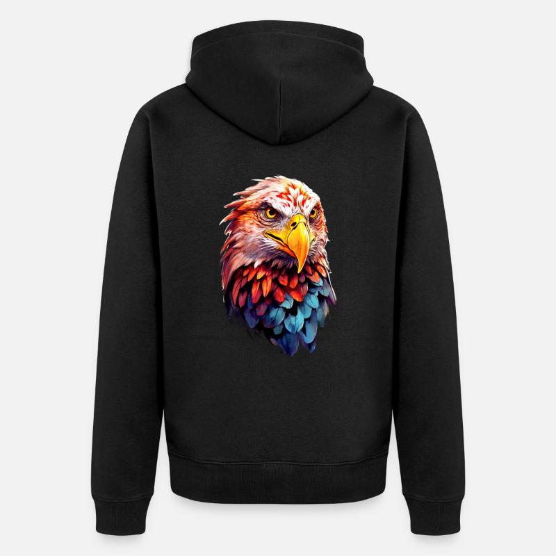 Adler Eagle V24 07 - Veste à capuche bio Premium Unisexe - noir