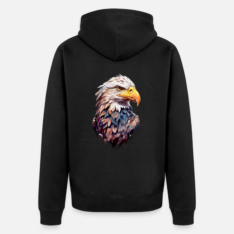 Adler Eagle V24 02 - Veste à capuche bio Premium Unisexe - noir