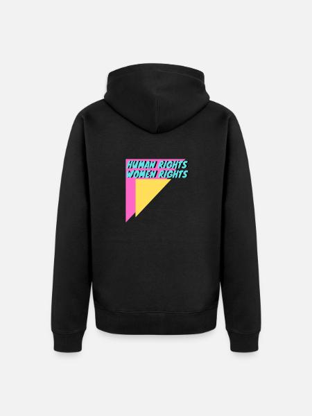 Frauenrechte - Unisex Premium Bio Zip Hoodie - Schwarz