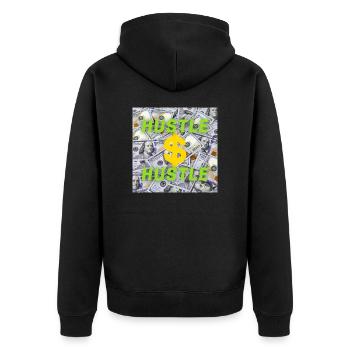 Hustle - Veste à capuche bio Premium Unisexe - noir - Dos - Nico (187cm)