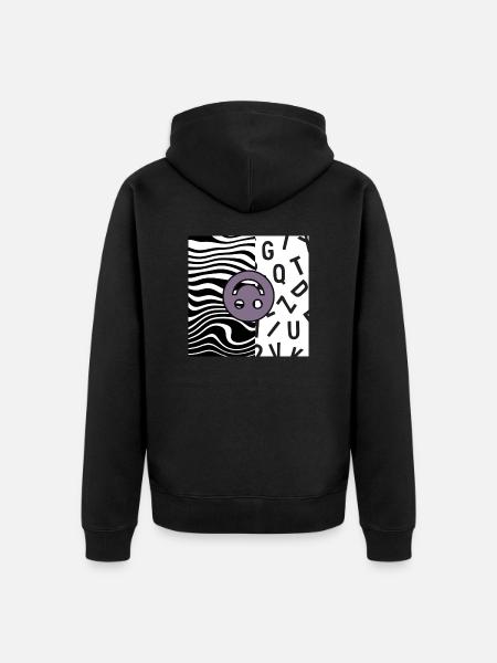Jung & Bizarre - Unisex Premium Bio Zip Hoodie - Schwarz