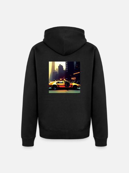 Cyberpunk Auto - Unisex Premium Organic Zip Hoodie - black