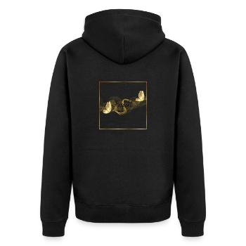 Respect - Veste à capuche bio Premium Unisexe - noir - Dos - Nico (187cm)