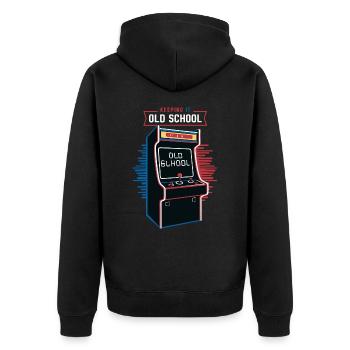 Arcade Arcade Slot Machine Gamer Gaming - Veste à capuche bio Premium Unisexe - noir - Dos - Nico (187cm)
