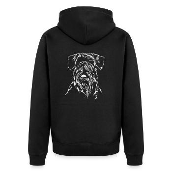SCHNAUZER Mittelschnauzer Wilsigns Dogs Gift - Veste à capuche bio Premium Unisexe - noir - Dos - Nico (187cm)