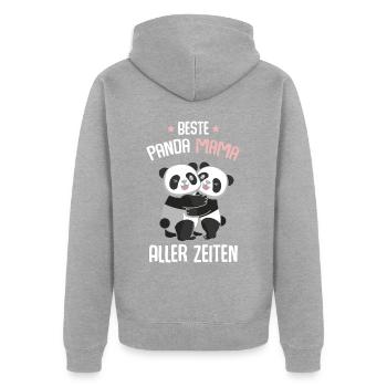 Miglior Pandamama - Felpa con cappuccio ecologica premium unisex - grigio melange - Retro - Nico (187cm)