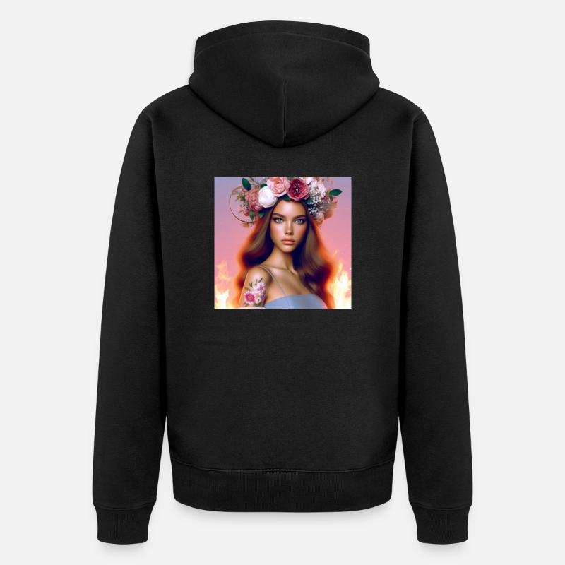 Belle. - Veste à capuche bio Premium Unisexe - noir