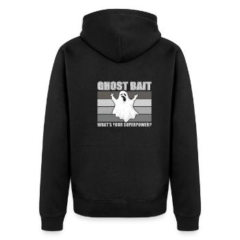 Ghost Bait Lustige Geisterjagd-Superkraft für - Unisex Premium Bio Zip Hoodie - Schwarz - Hinten - Nico (187cm)