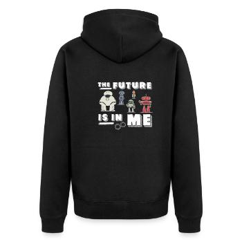 Awesome The Future Is In Me For A Future Robotics - Unisex Premium Organic Zip Hoodie - black - Back - Nico (187cm)