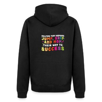 Pédothérapeute Chemin vers le succès Ergothérapeute - Veste à capuche bio Premium Unisexe - noir - Dos - Nico (187cm)