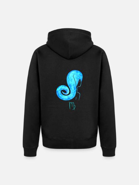 Vierge - Veste à capuche bio Premium Unisexe - noir