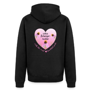 la plus grande belle-fille - Veste à capuche bio Premium Unisexe - noir - Dos - Nico (187cm)