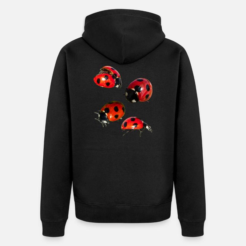 4 coccinelles - Veste à capuche bio Premium Unisexe - noir