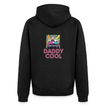 DaDdY COOL - Veste à capuche bio Premium Unisexe - noir - Dos - Nico (187cm)