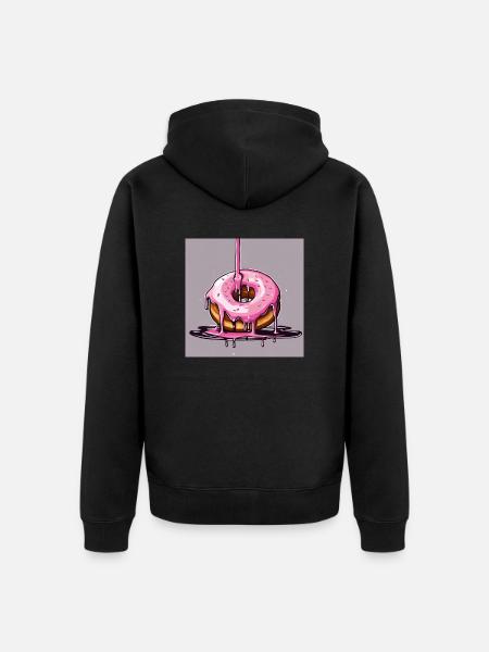 Donut 1 - Unisex Premium Bio Zip Hoodie - Schwarz