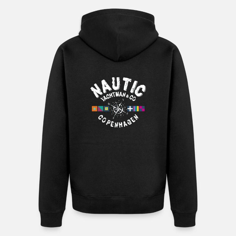 Nautic Copenhagen - Veste à capuche bio Premium Unisexe - noir